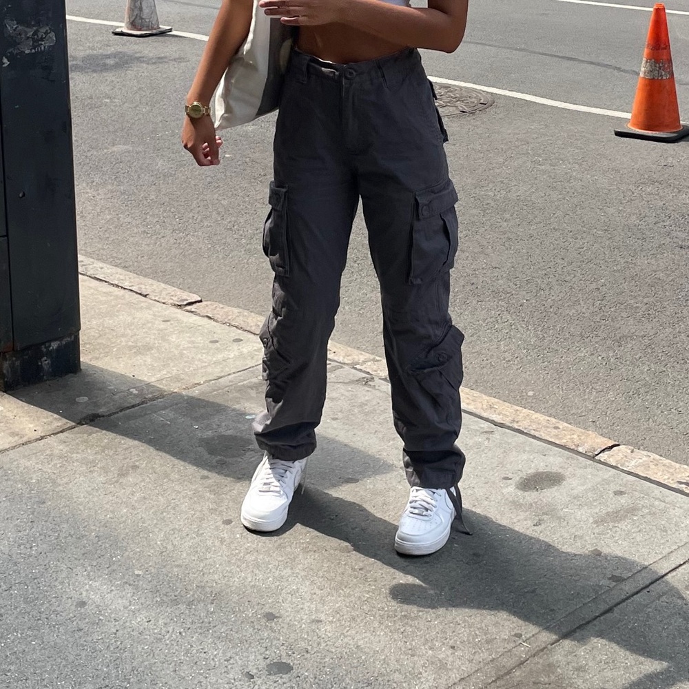 Gray Cargo Pants